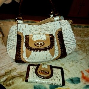 Natural Tone Purse & Wallet